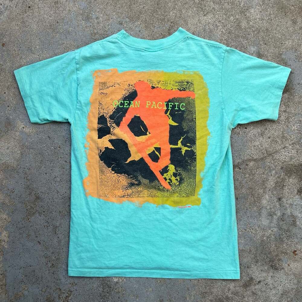 Vintage 90s Ocean Pacific Skate T Shirt Graffiti